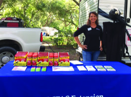 Uf Ext Mosquito Booth At Camp Helen 2019 Julie