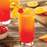 Juicy Orange And Red Tequila Sunrise