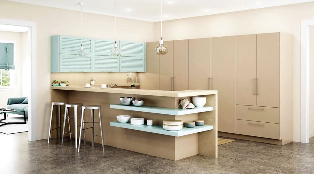 Granite Plus Beachy And Beige Modern Kitchen