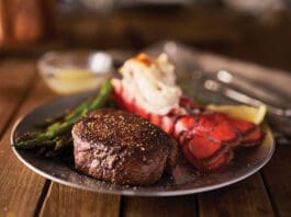 Filet Mignon Steak With Lobster Tail Surf And Turf Meal