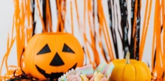 Halloween Pumpkin And Candy