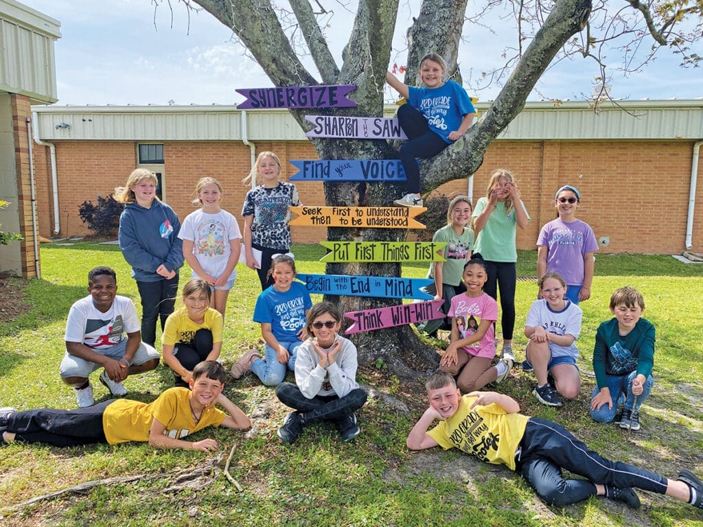 Hutchison Beach Elementary students