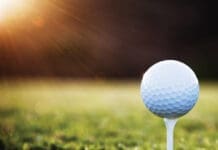 Golf Ball On Tee