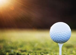 Golf Ball On Tee