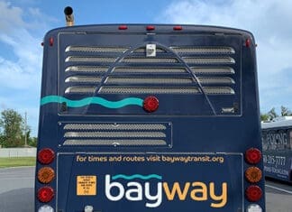 Work Bayway Bus Back