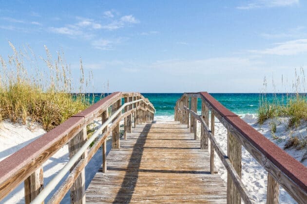 Boardwalk To The Turqouise Gulf