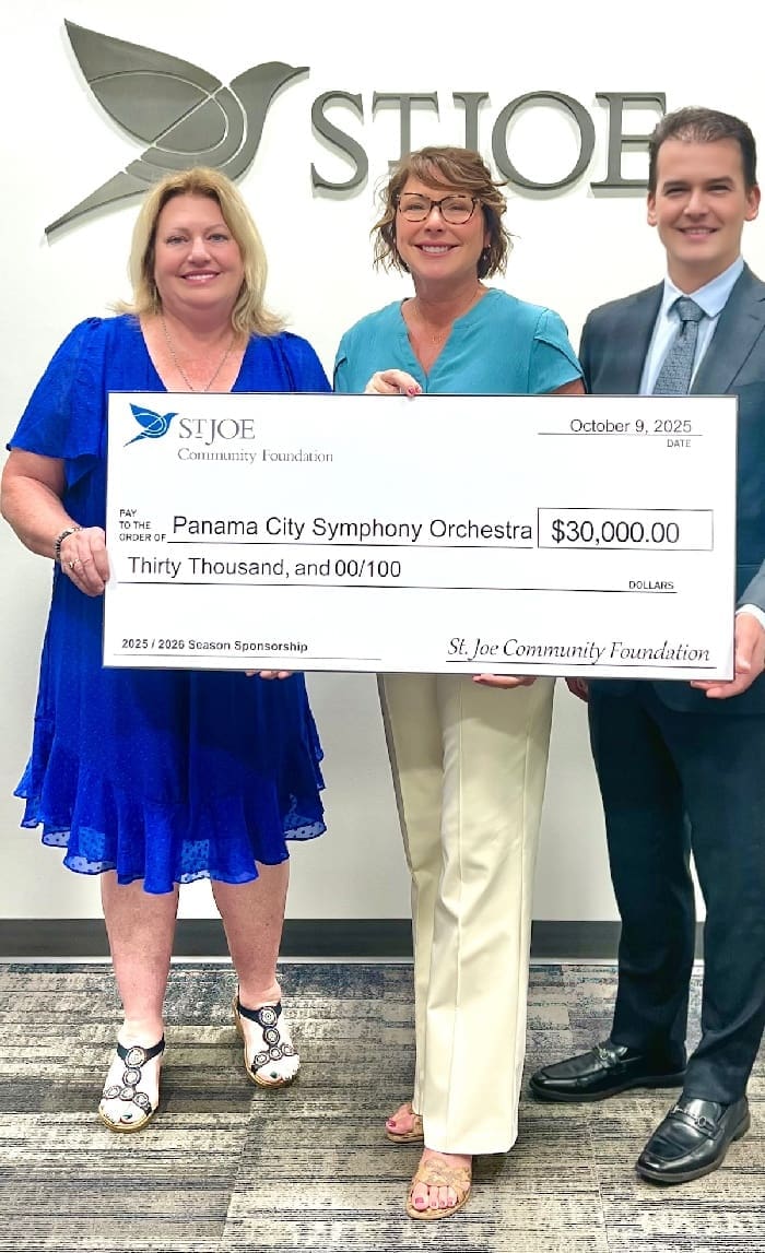 St Joe Celebratory Check Presentation Pic V