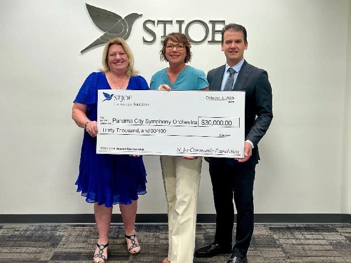 St Joe Celebratory Check Presentation Pic