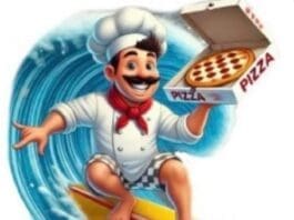 Hersheys Beach Pizza Logo