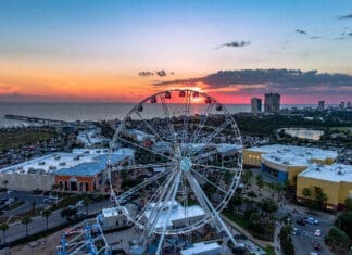 Pier Park Sky Wheel At Sunset (1)