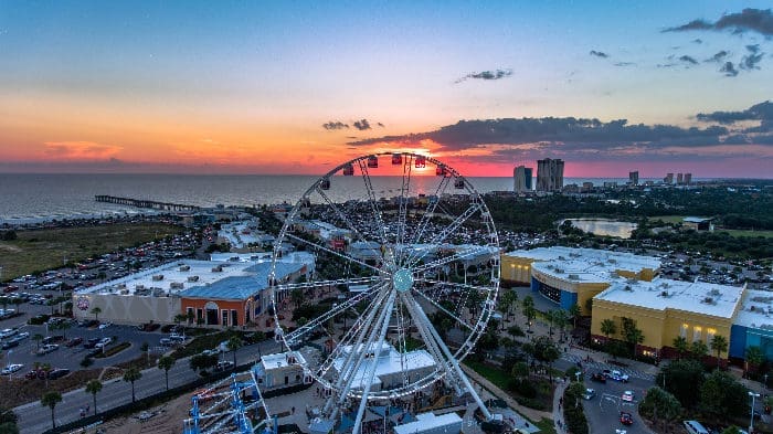 Pier Park Sky Wheel At Sunset (1)
